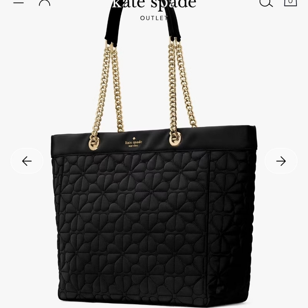 Kate Spade Quilted Fabric Medium Tote